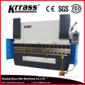 DA52 metal sheet bending machine with 4 axis y1, y2, x, r and v crowning